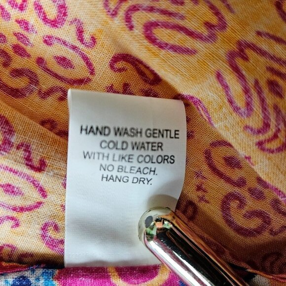 Waist Apron Floral‎ Pattern Polka Dot Layered Gathered Colorful Cotton Half New - Picture 5 of 5